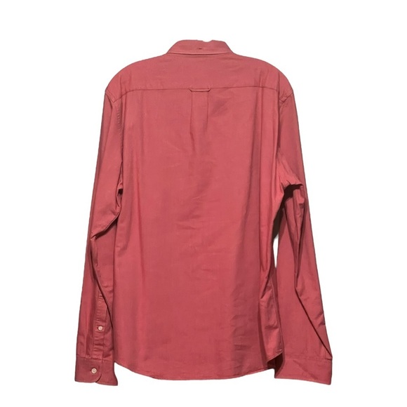 J. Crew Slim-Fit Long Sleeve Oxford Button Down Shirt Red Brush Knit Smart Casua - Picture 2 of 6